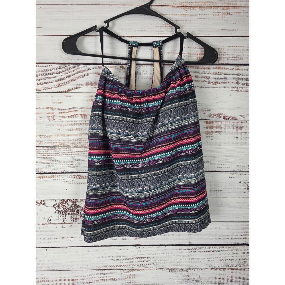 Kona Sol Swim Top‎ M Womens Lightly Padded Pullover Swimwear Multicolor